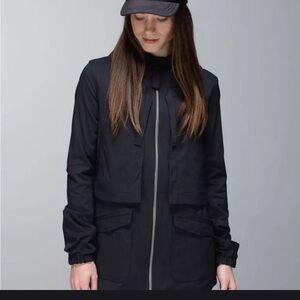 Lululemon Athletica Black Yogi Anorak Utility Jacket